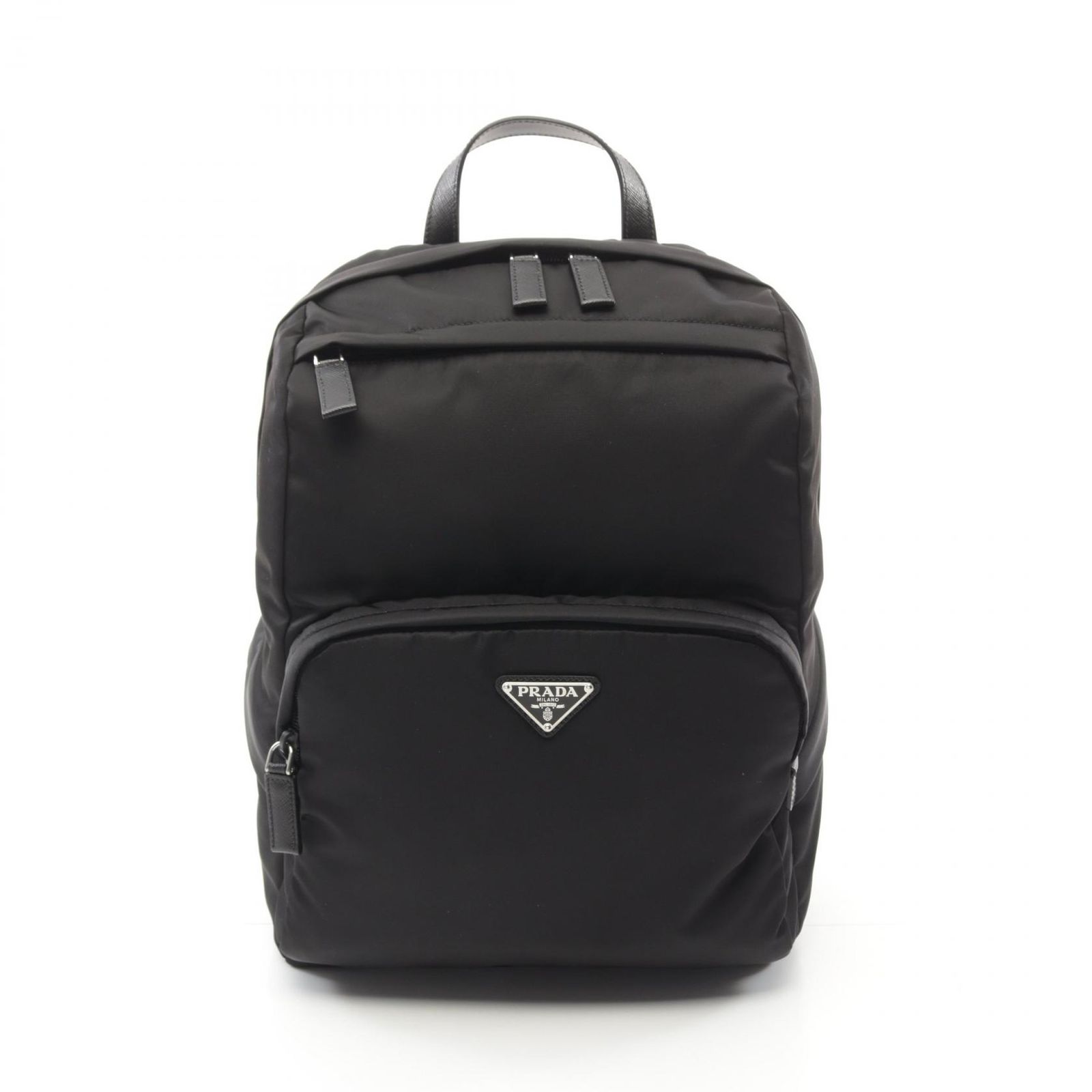 プラダ PRADA リュックサック バックパック RE-NYLON TESSUTO 2VZ1042DMGF0002 ブラック ナイロン サフィアーノレザー バックパック メンズ 新品