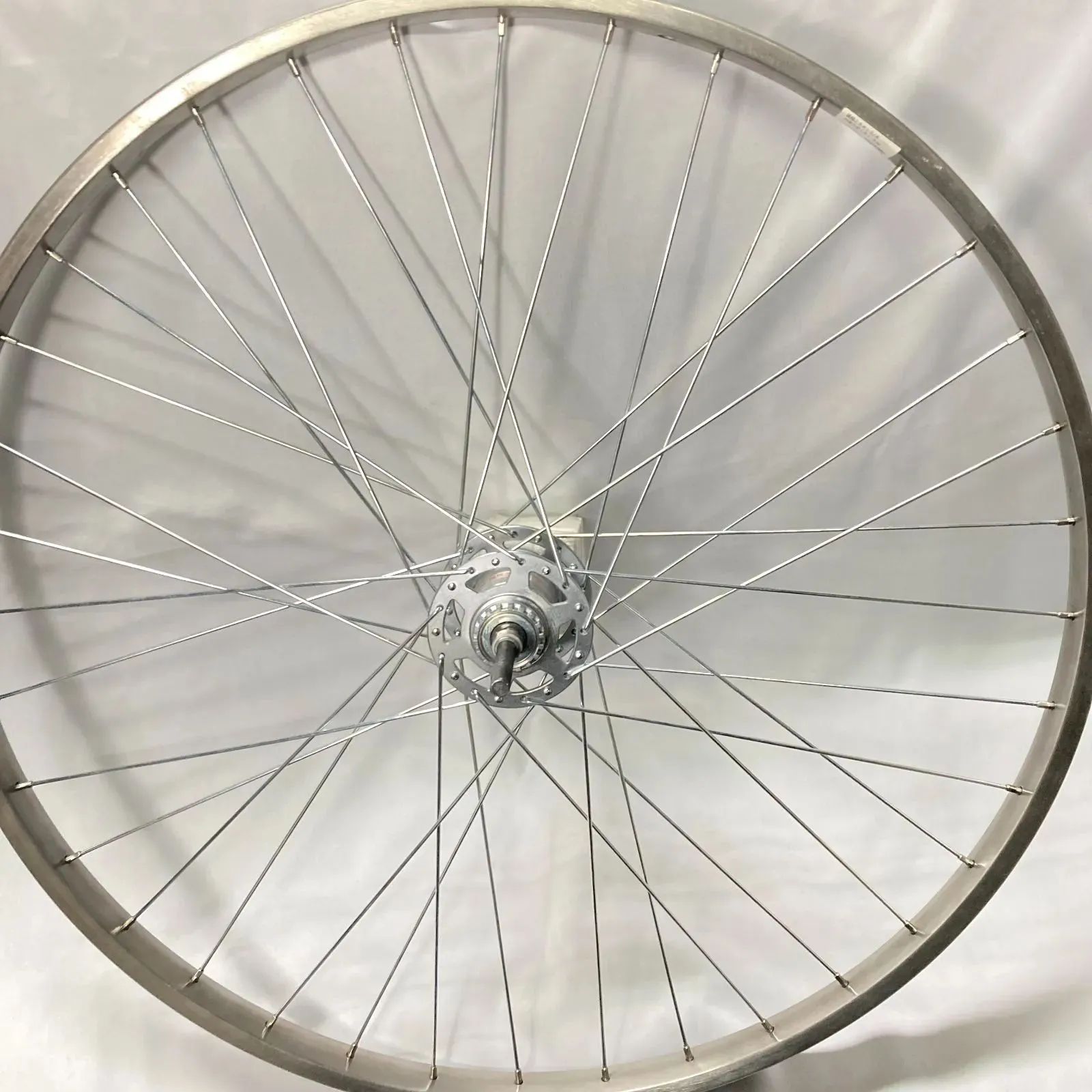 自転車 ホイール 26インチ 後輪ステンリム 26X1 3/8 内装3段 191.8mm 