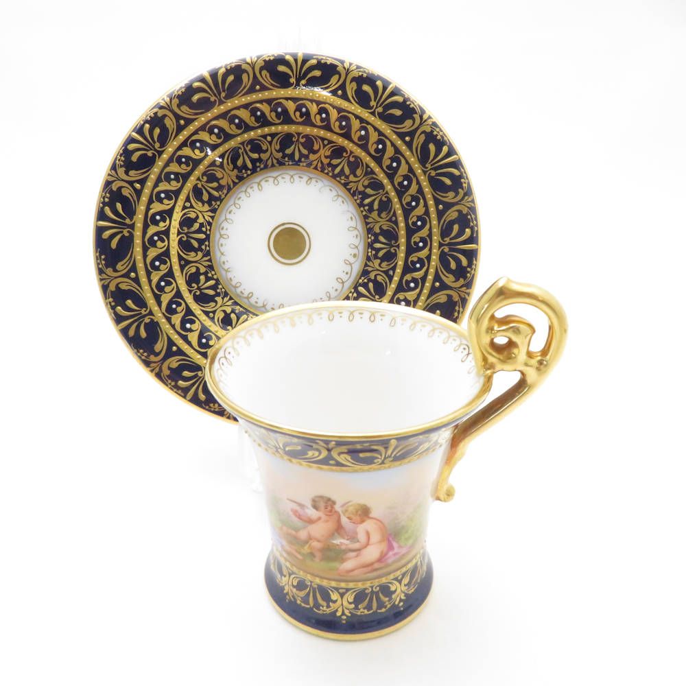 Special price！Dresden ドレスデン カップソーサー 2客 Antique/Vintage Dresden ドレスデン カップソーサー 2客Ω