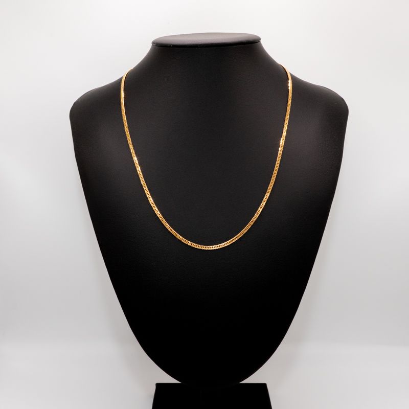 B K18 18金 喜平ネックレス 6面カットダブル 50cm 10g 造幣局刻印あり ホールマーク