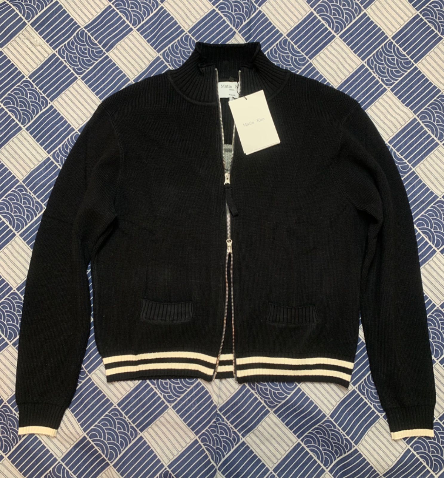 極美品✨Matin Kim(マーティンキム) 人気商品 ジップアップニットS  