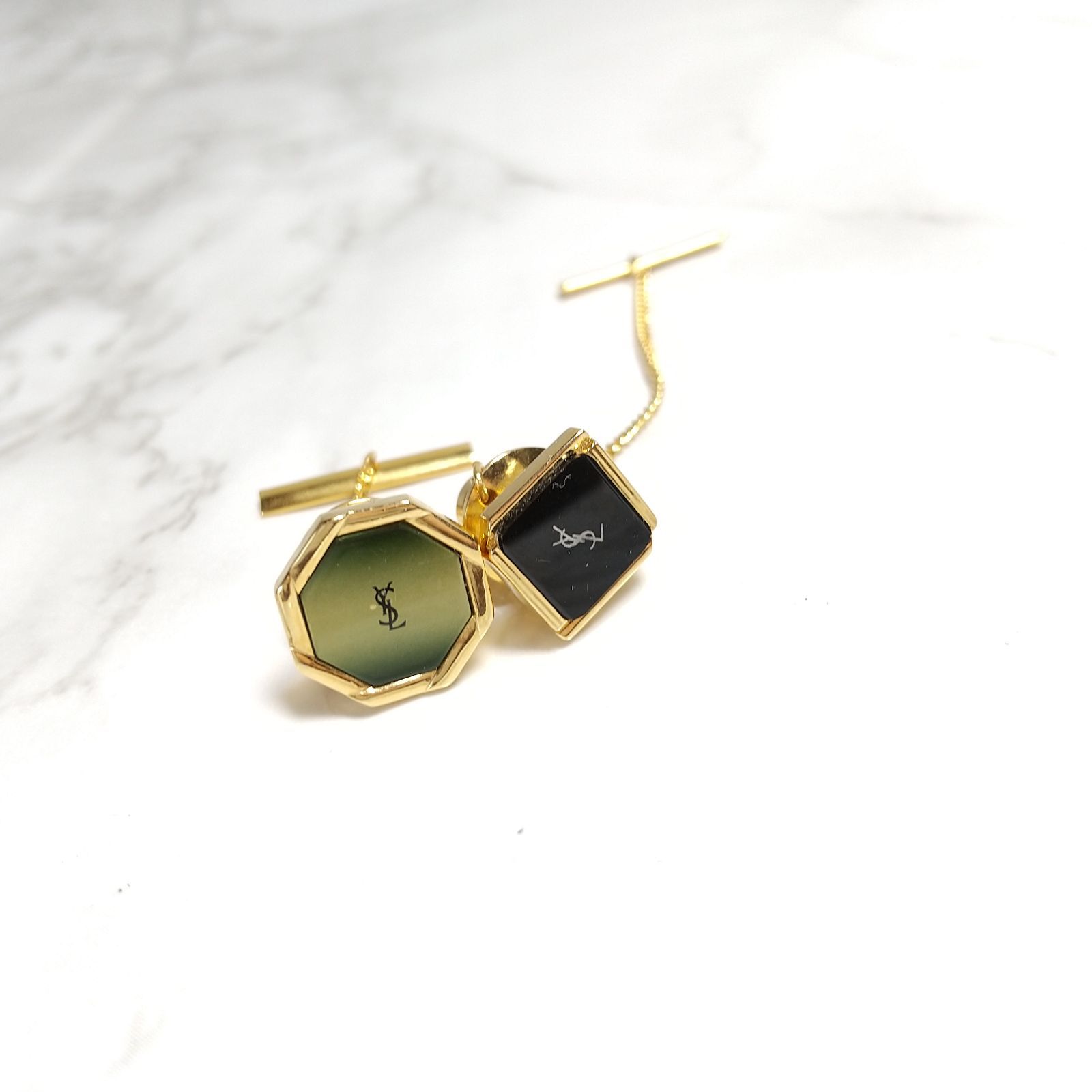 イヴサンローラン　ヴィンテージ　ブローチ　2点セット YSL ブローチ イブサンローラン ヴィンテージ アクセサリー