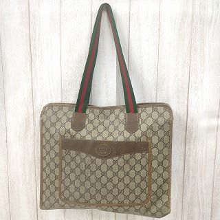 GUCCI GG プラストートバッグ PVC シ エリーライン イタリア製 GUCCI グッチ GG プラス トートバッグ PVC シェリーライン イタリア製