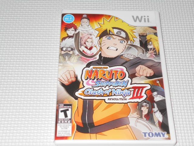Wii☆NARUTO SHIPPUDEN CLASH OF NINJA REVOLUTION 3 海外版 北米版 