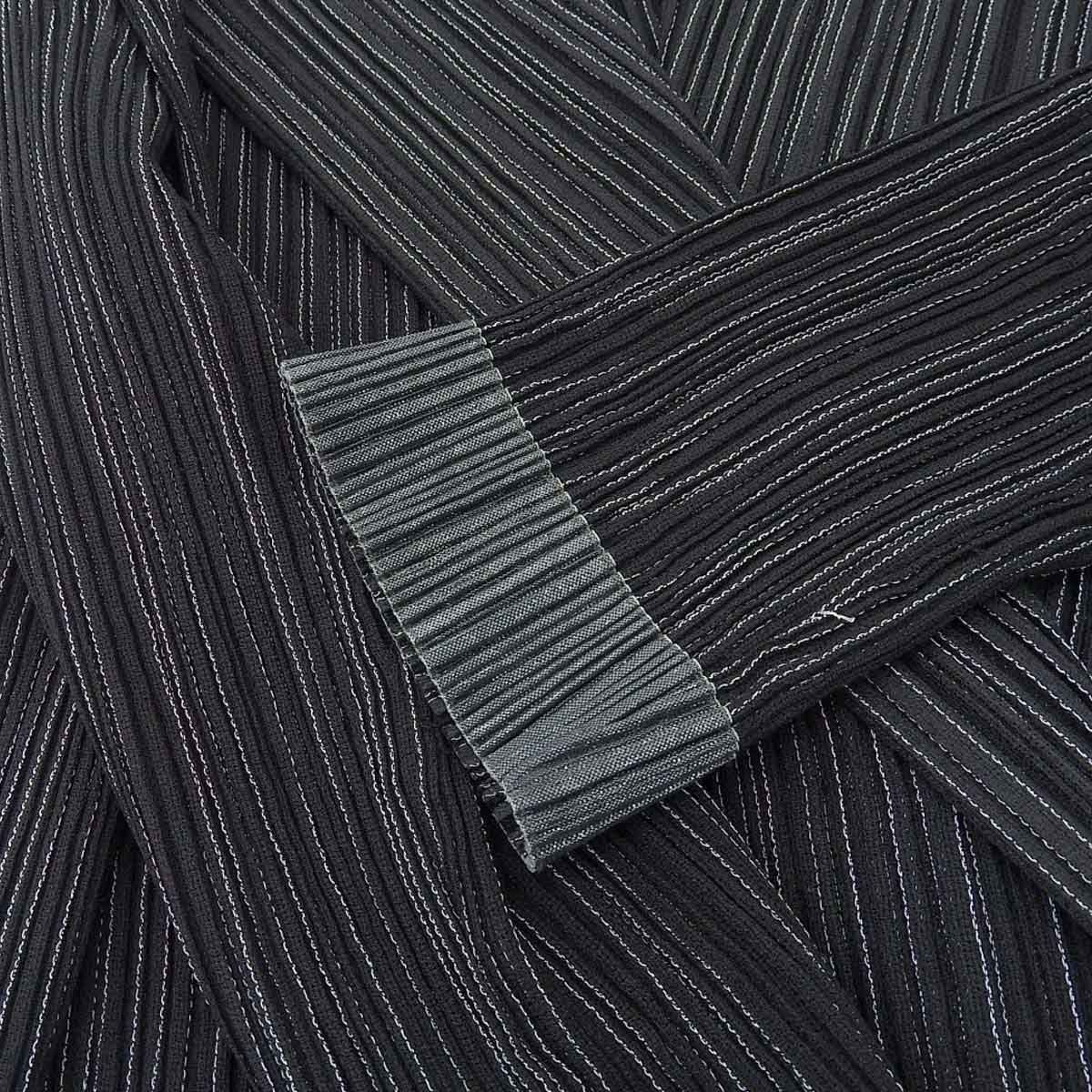 中古】イッセイミヤケ 紫色 ストライプ模様 アイデア次第でいろいろ  