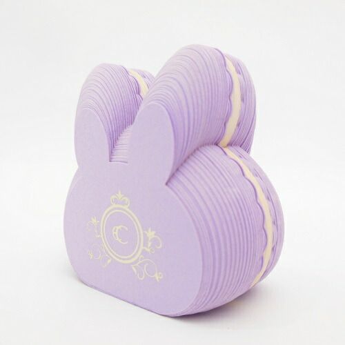 まとめ クルーシャル 付箋 マカロン付箋 ウサギ purple S180021M ×15セット