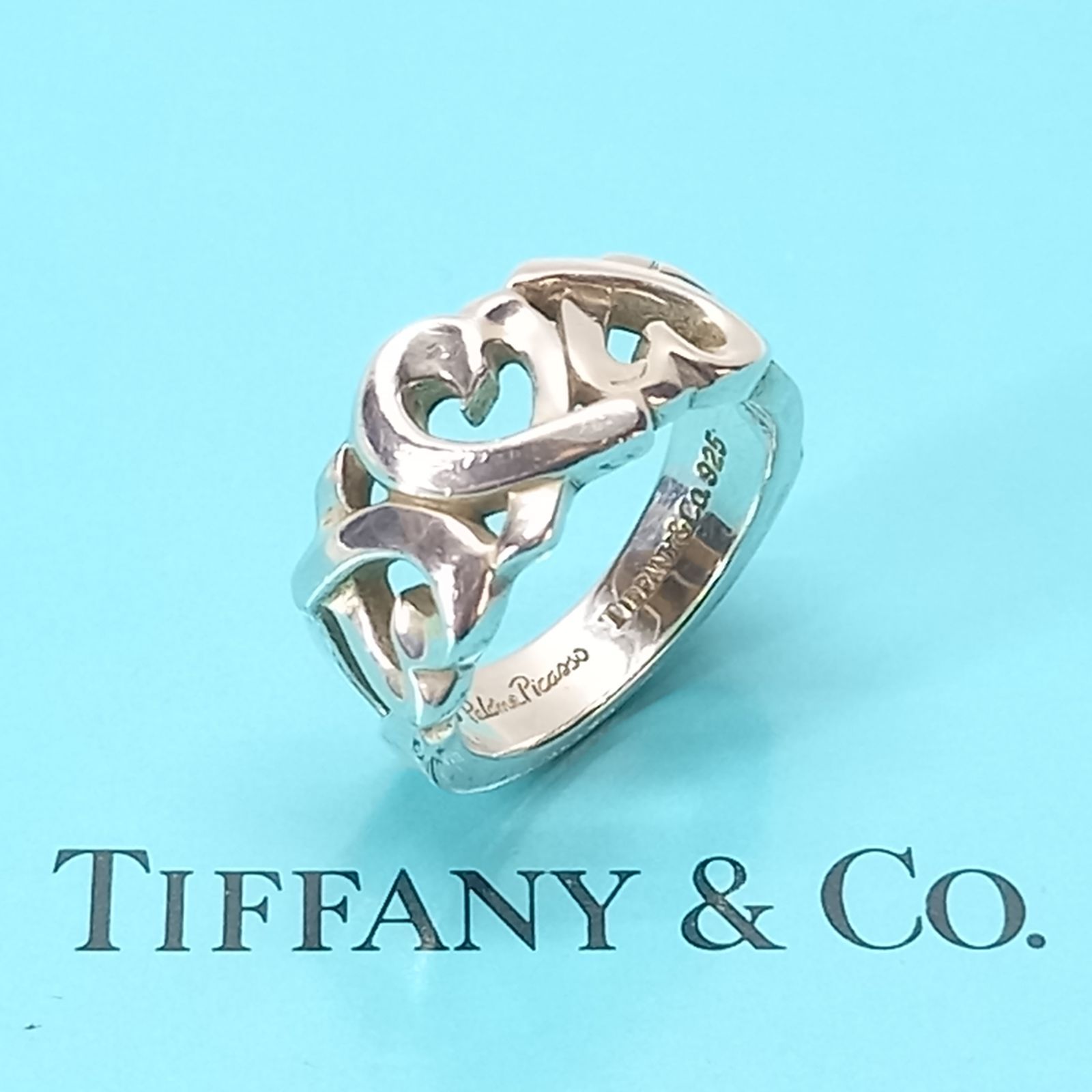 8号 トリプルラビングハート リング パロマピカソ 925シルバー