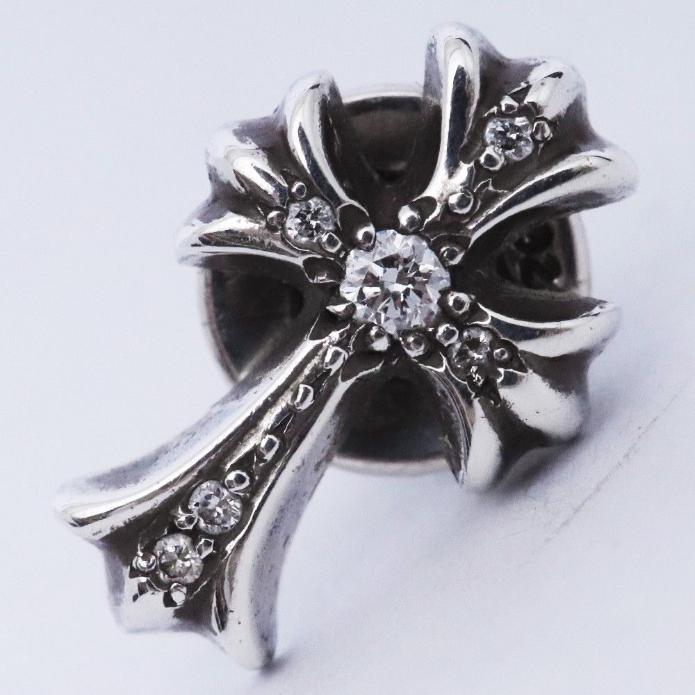クロムハーツ CHクロスベビーファットスタッドピアス CHROME HEARTS CH