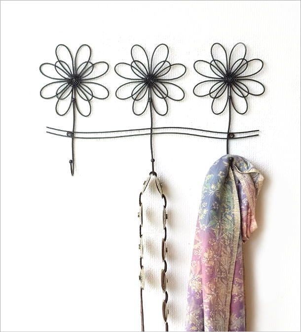 人気の福袋 登場 新品 未使用 3連フック 壁掛けフック おしゃれ お花 アイアン ハンガー アンティーク か その他 Emprendimiento Udd Cl Emprendimiento Udd Cl
