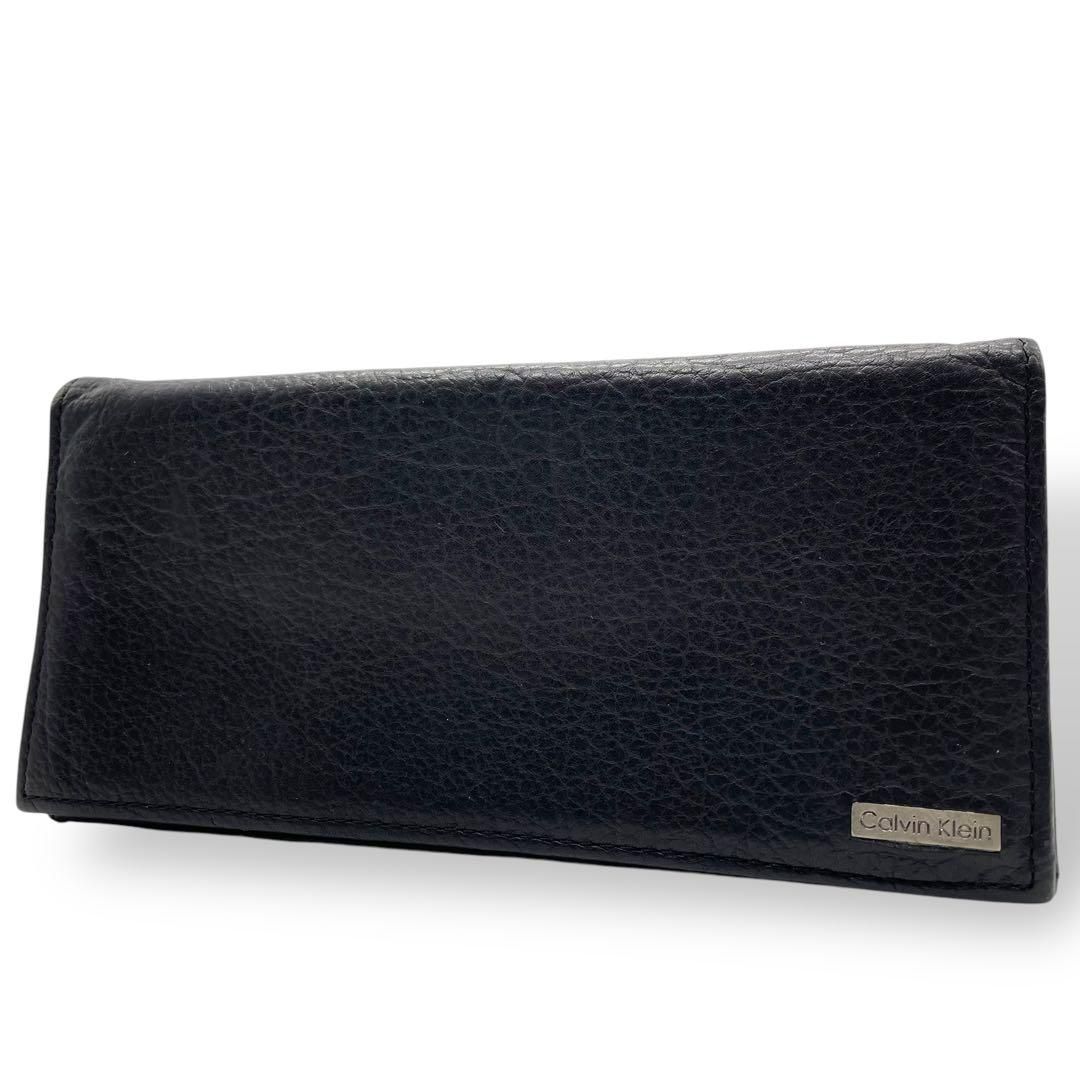 美品　Calvin Klein カルバンクライン メンズ 長財布 二つ折り財布