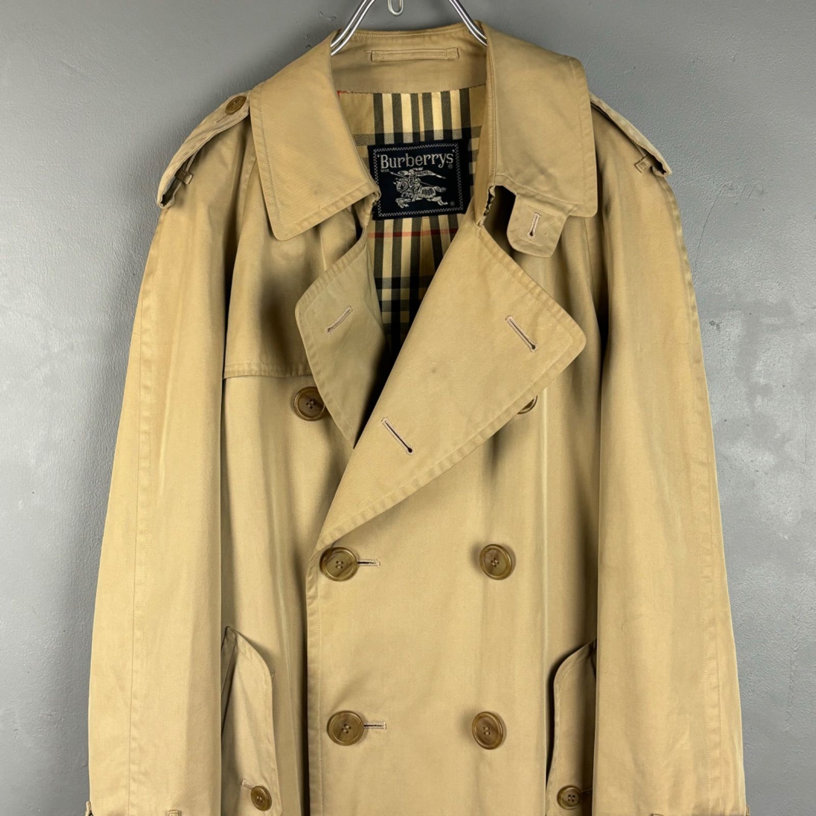 Burberrys ベージュ チェック柄 トレンチコート 裏地取り外し可能