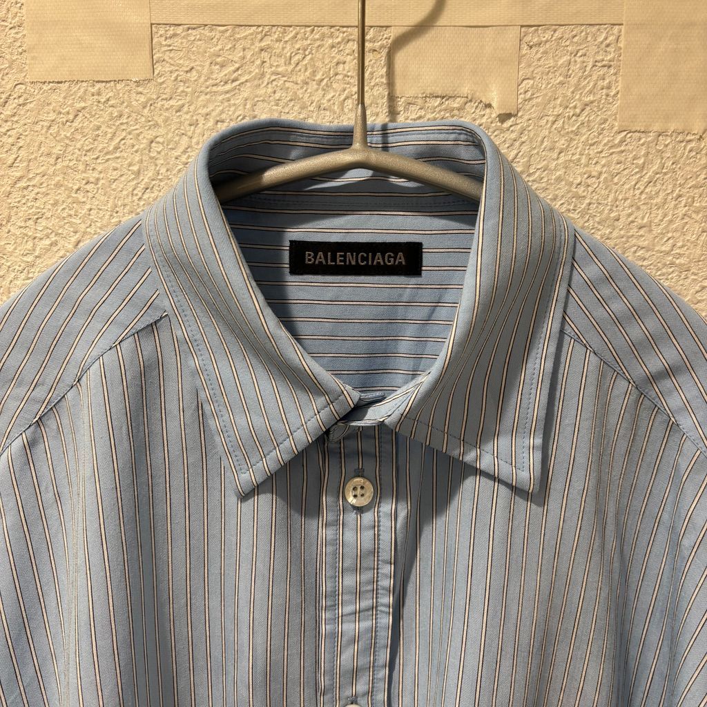 BALENCIAGA バレンシアガ 25SS Knotted Cuff Shirt 長袖シャツ
