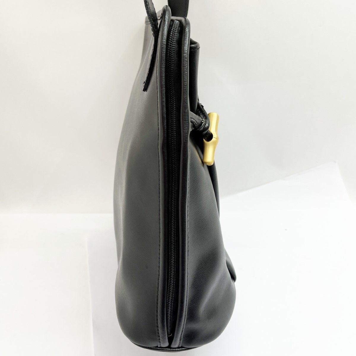 ◇◇Longchamp ロンシャン ショルダーバッグ オールド レザー バンブー  