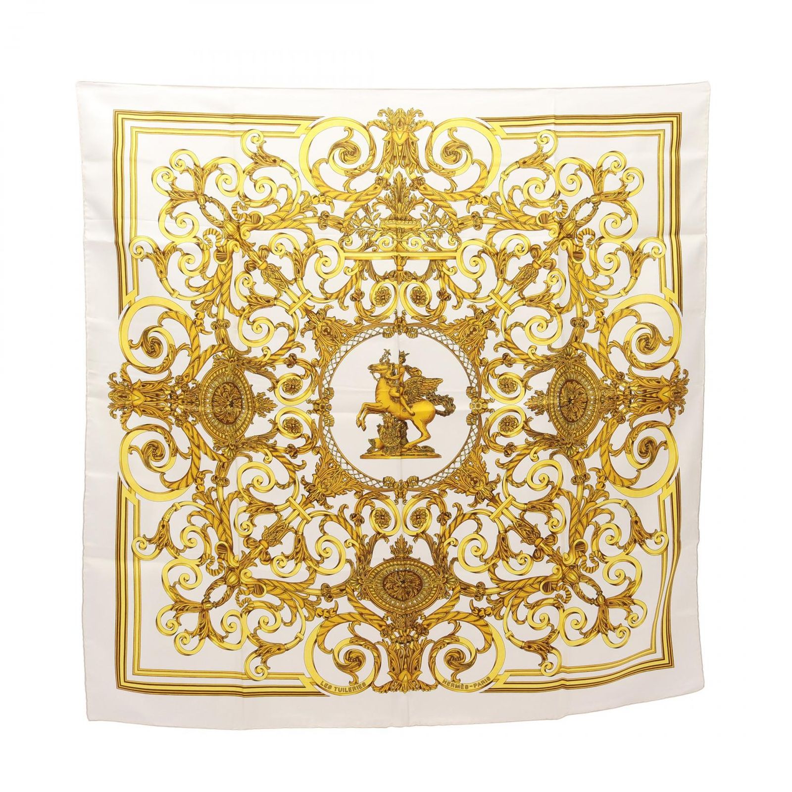 エルメス スカーフ カレ90 チュイルリー公園 LES TUILERIES エルメス