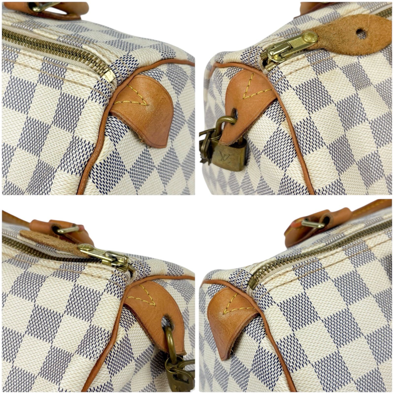 【美品】ルイヴィトン　ダミエ　スピーディ30 ミニボストンバッグ　ショルダー LOUIS VUITTON ルイヴィトン ダミエ アズール スピーディ30