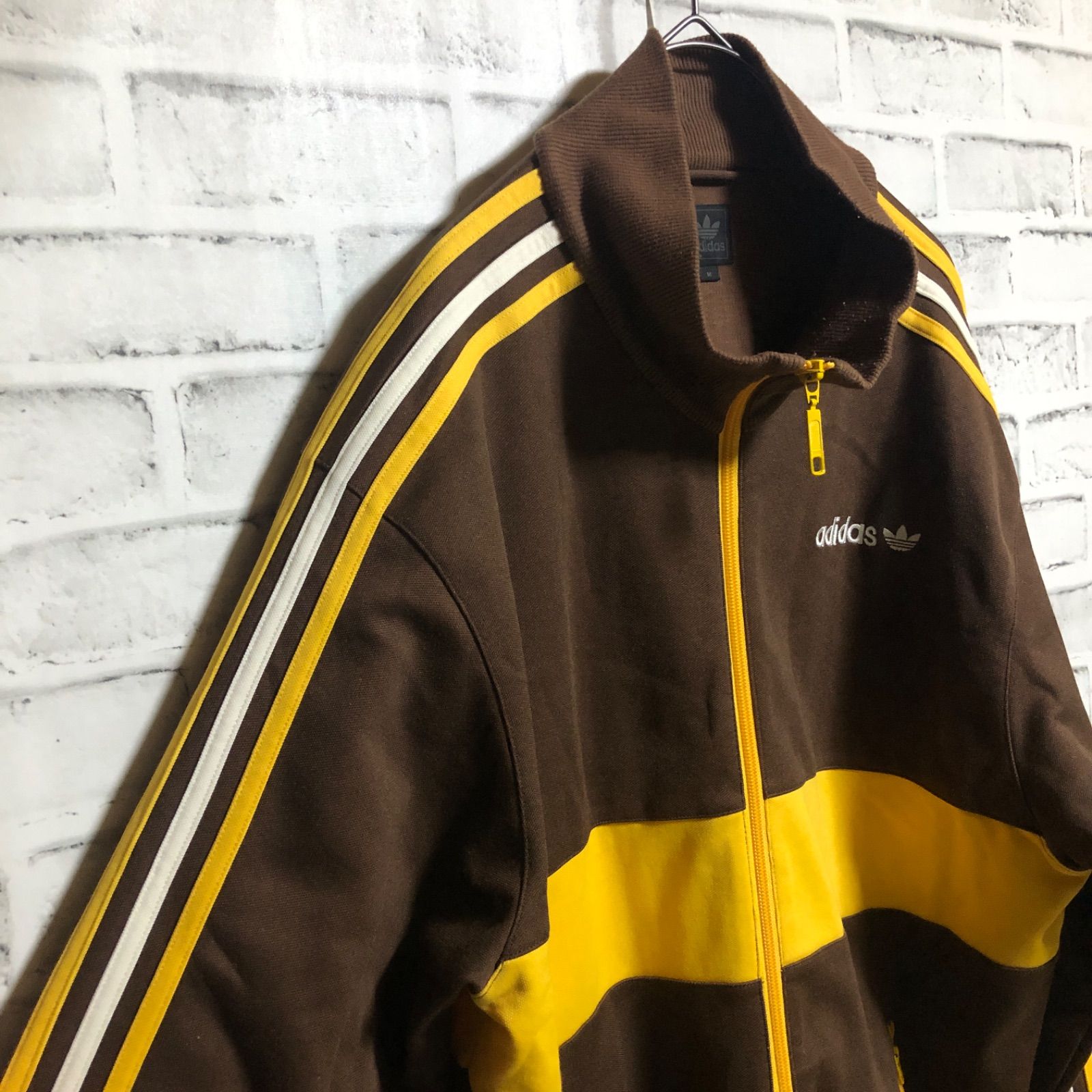 XL⭐️90s adidas ブラウントラックジャケット/ジャージ 刺繍 XL⭐️90s adidas ブラウントラックジャケット/ジャージ 刺繍