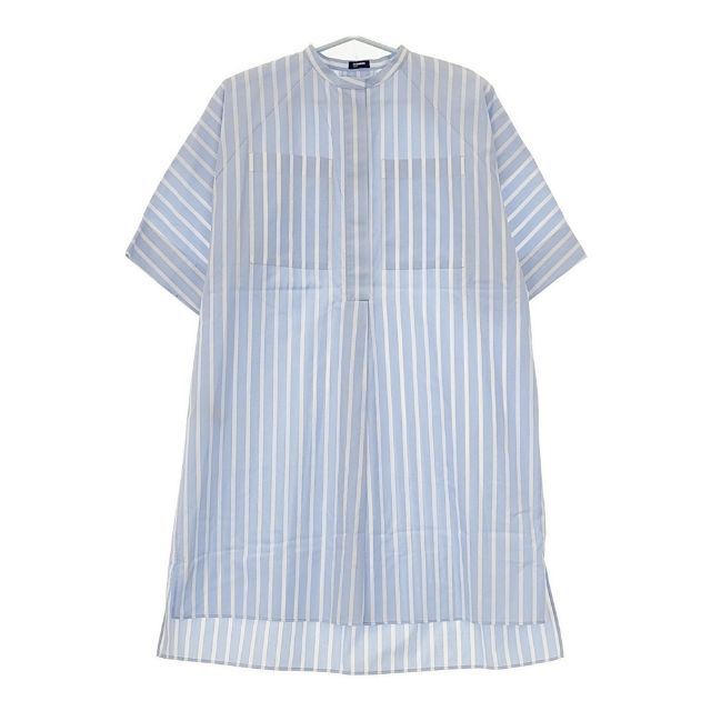 JIL SANDER  コットン　シャツ　ネイビー　34 JIL SANDER NAVY イタリア製 コットン 34 ロングシャツ 半袖