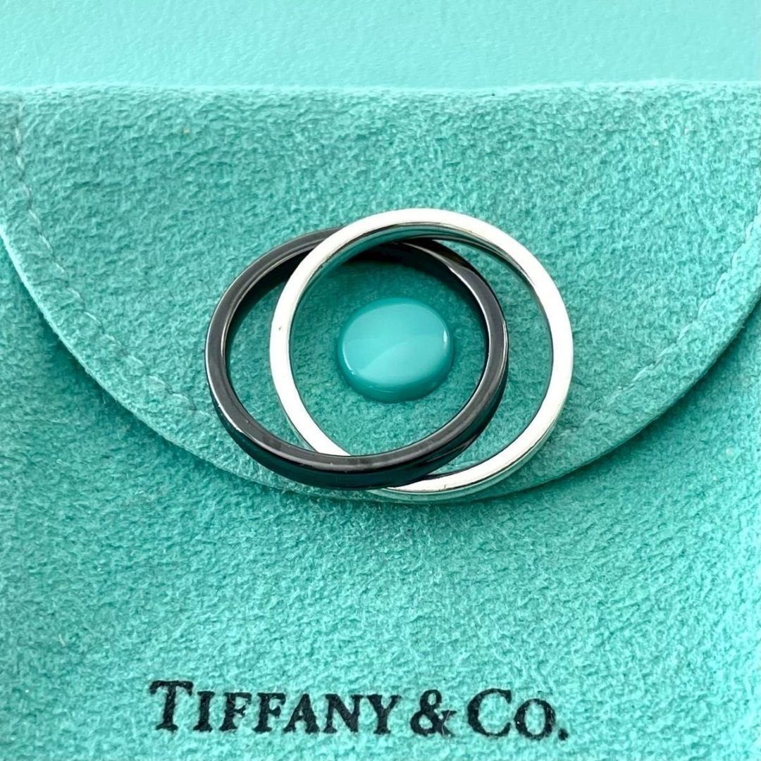 ティファニー 14号 チタン コンビ インターロッキング リング TM2fe