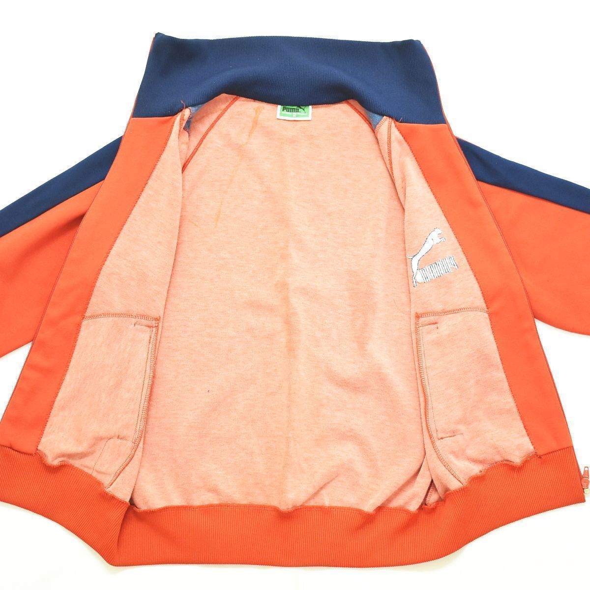 希少】80s PUMA プーマ トラックジャケット ネイビー レッド L