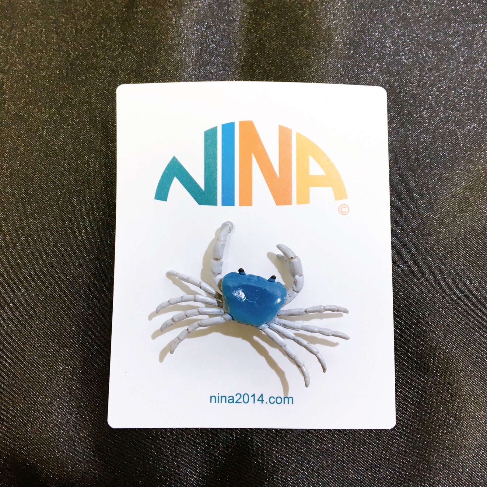 Nina サワガニ 赤と青 片耳用ピアスセット NINA サワガニピアス Nina サワガニ 赤と青 片耳用ピアスセット Nina