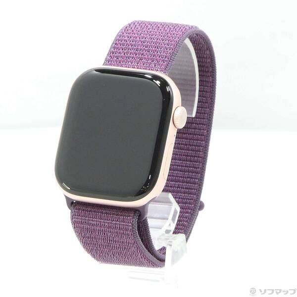 〔 品〕 Apple Watch Series 10 GPS 46mm ローズゴールドアルミニウムケース プラムスポーツループ 295