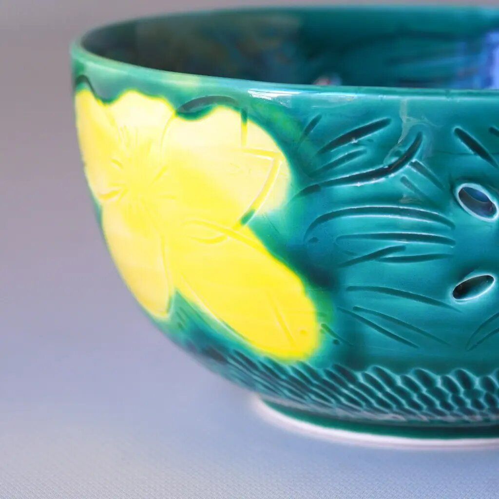 万古焼｜千陶作｜緑 紫