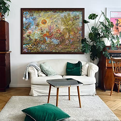 MISITU ジグソーパズル 2000ピース パズル 風景 絵画 小人