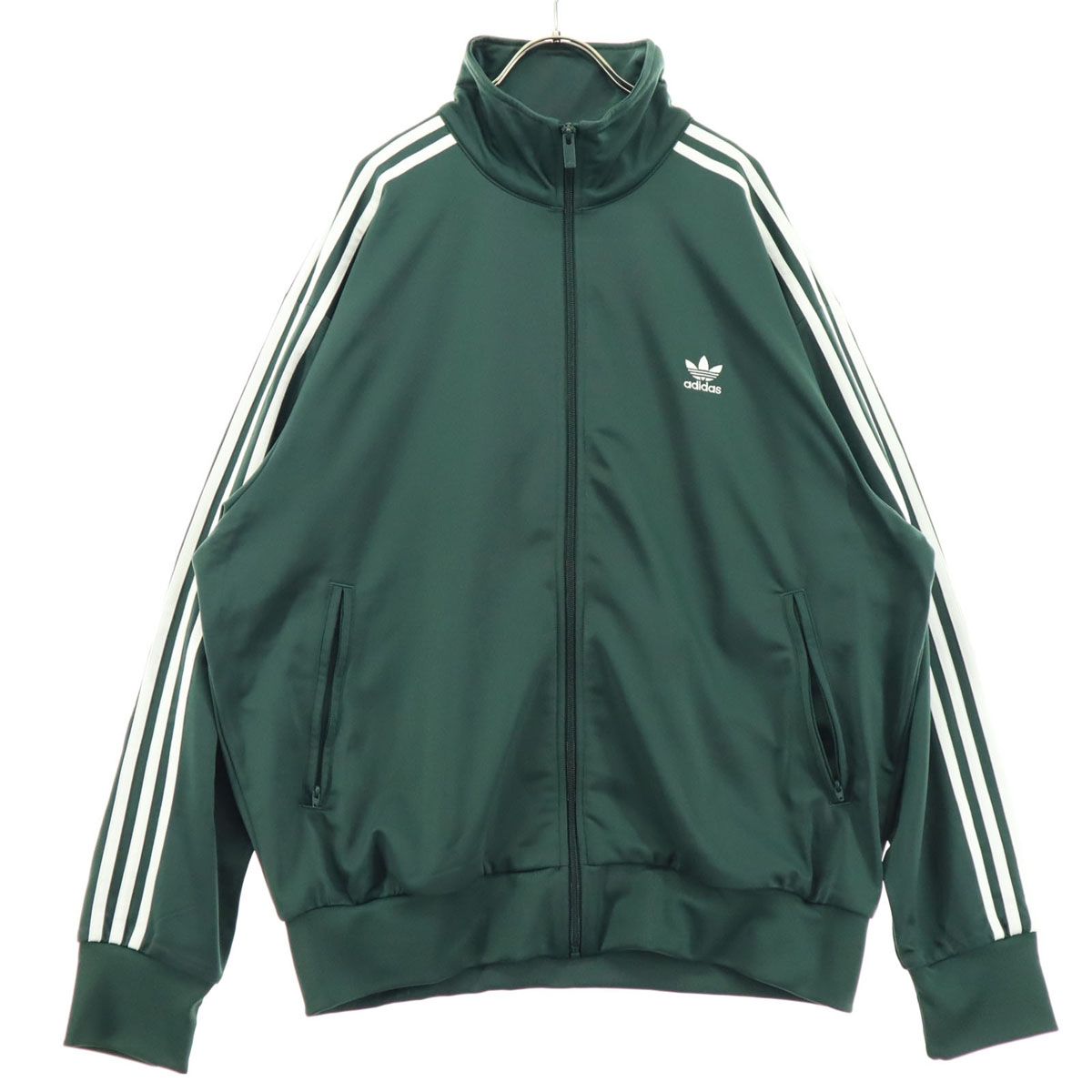 レア【古着】アディダス トレフォイルロゴ刺繍ソフトシェルジャケット メンズ2XL 美品 adidas アディダス 刺繍 トレフォイルロゴ 長袖 トラック
