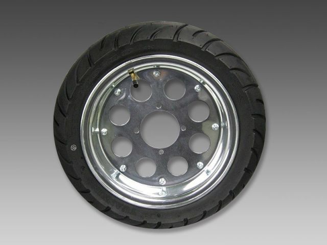 モンキーアルミホイール10インチF3.00Ｊ＆R3.50Ｊスタンド