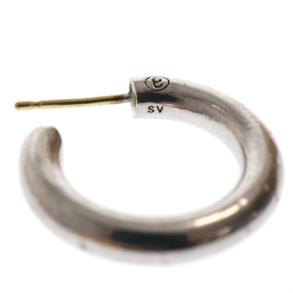 CAREERING キャリアリング SV シルバー フープピアス 片耳用｜