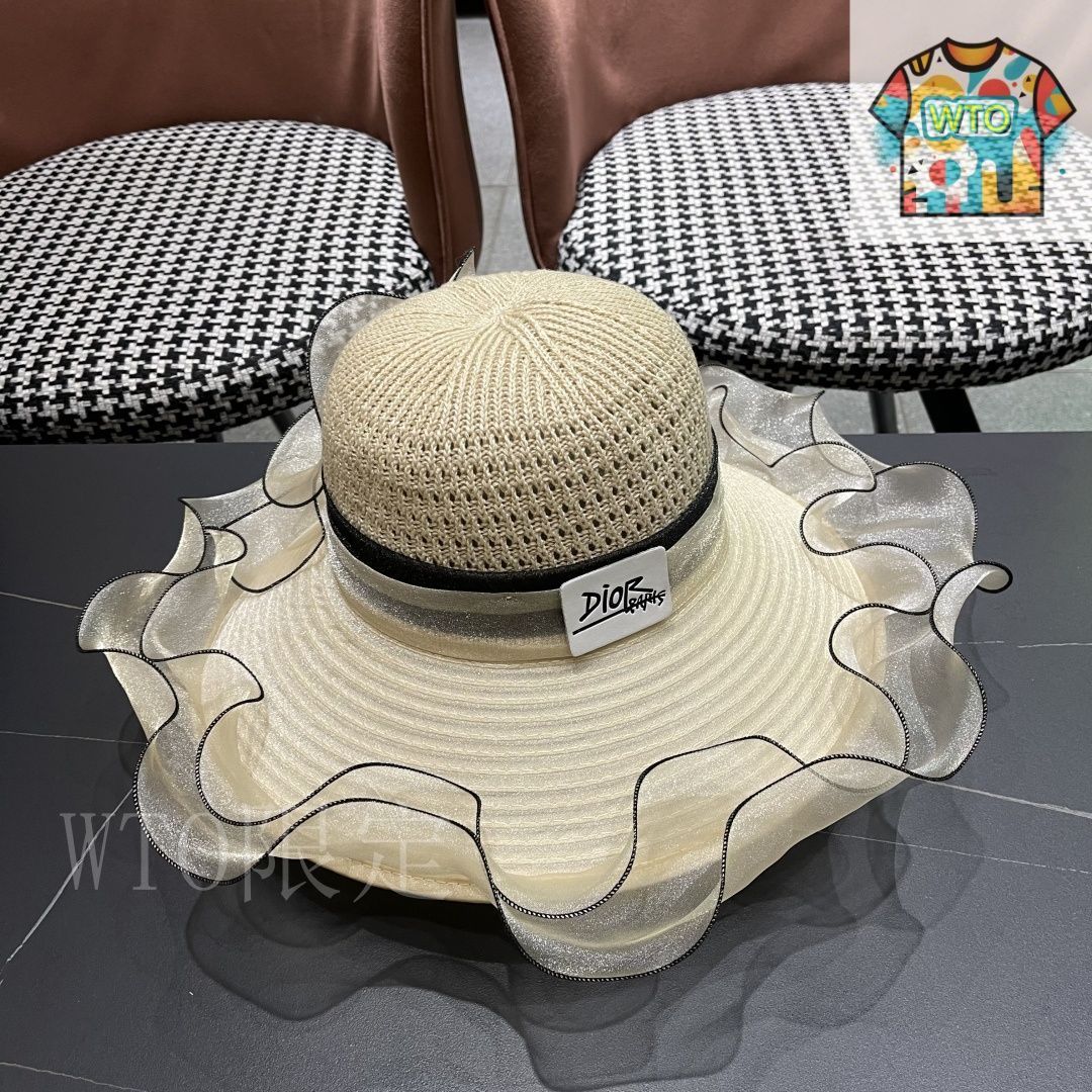 【DIOR】☆日焼け対策もオシャレに☆\tクロシュハット ディオール DIOR】サンプロテクションハット 日除けハット03-1