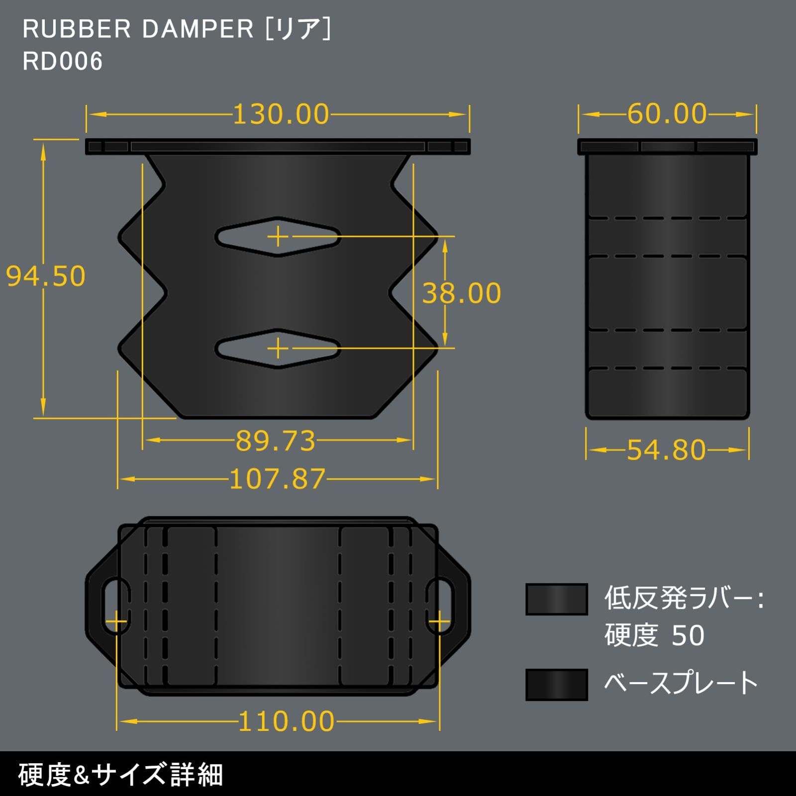 大容量ソフトバンプラバー [リア] 200系ハイエース レジアスエース ランクル Amazon | Apdoni 大容量ソフトバンプラバー [リア] 200系