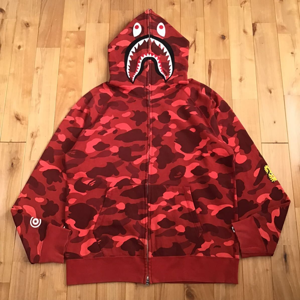 ☆XL☆ Red camo シャーク パーカー shark full zip hoodie a bathing ape BAPE エイプ ベイプ  アベイシングエイプ PONR 迷彩 - メルカリ