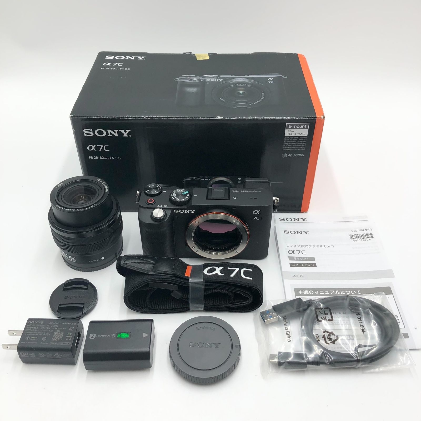 SONY ソニー フルサイズ ミラーレス一眼カメラ α7C ズームレンズキット 同梱レンズ SEL2860 ブラック ILCE-7CL B