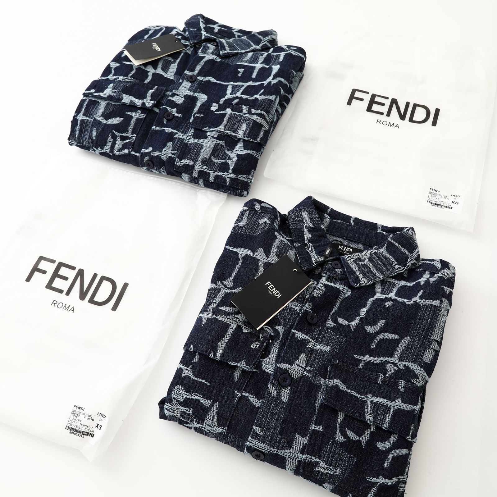 本日限定特価】Fendi 2024秋冬新作 FFモノグラム デニム