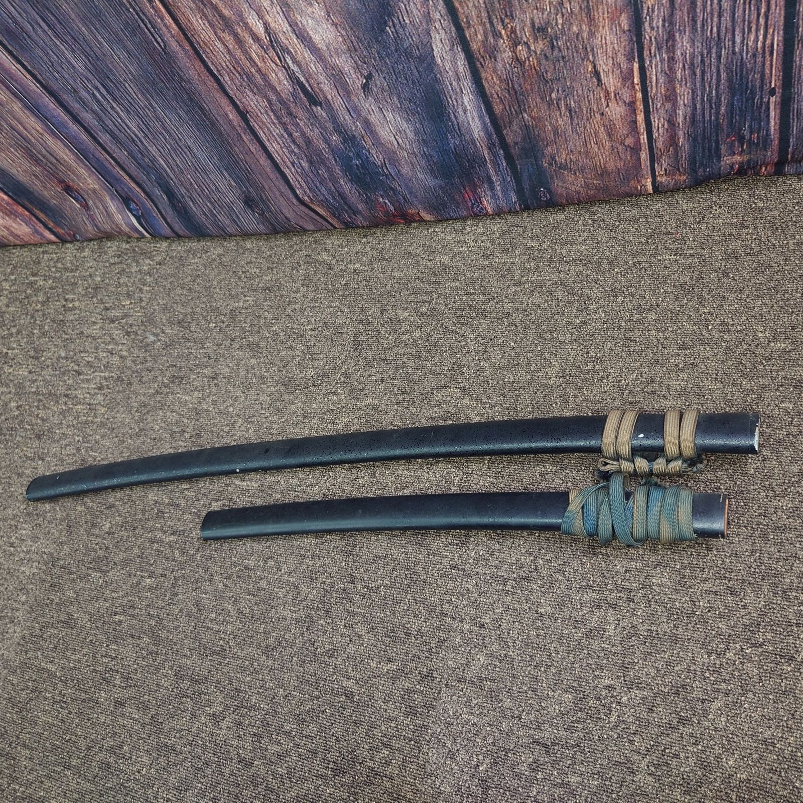 大小2本セット 刀掛け鹿の角セット