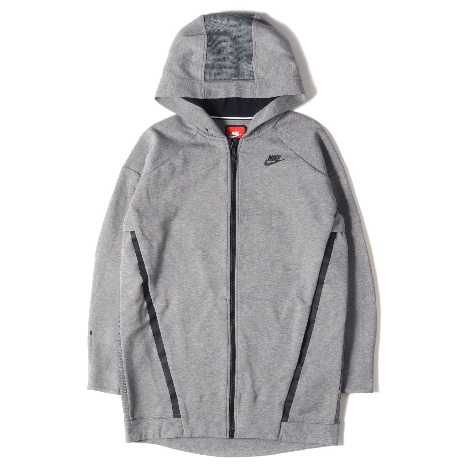 NIKE ナイキ テックフリース ロング パーカー WMNS L グレー - メルカリ