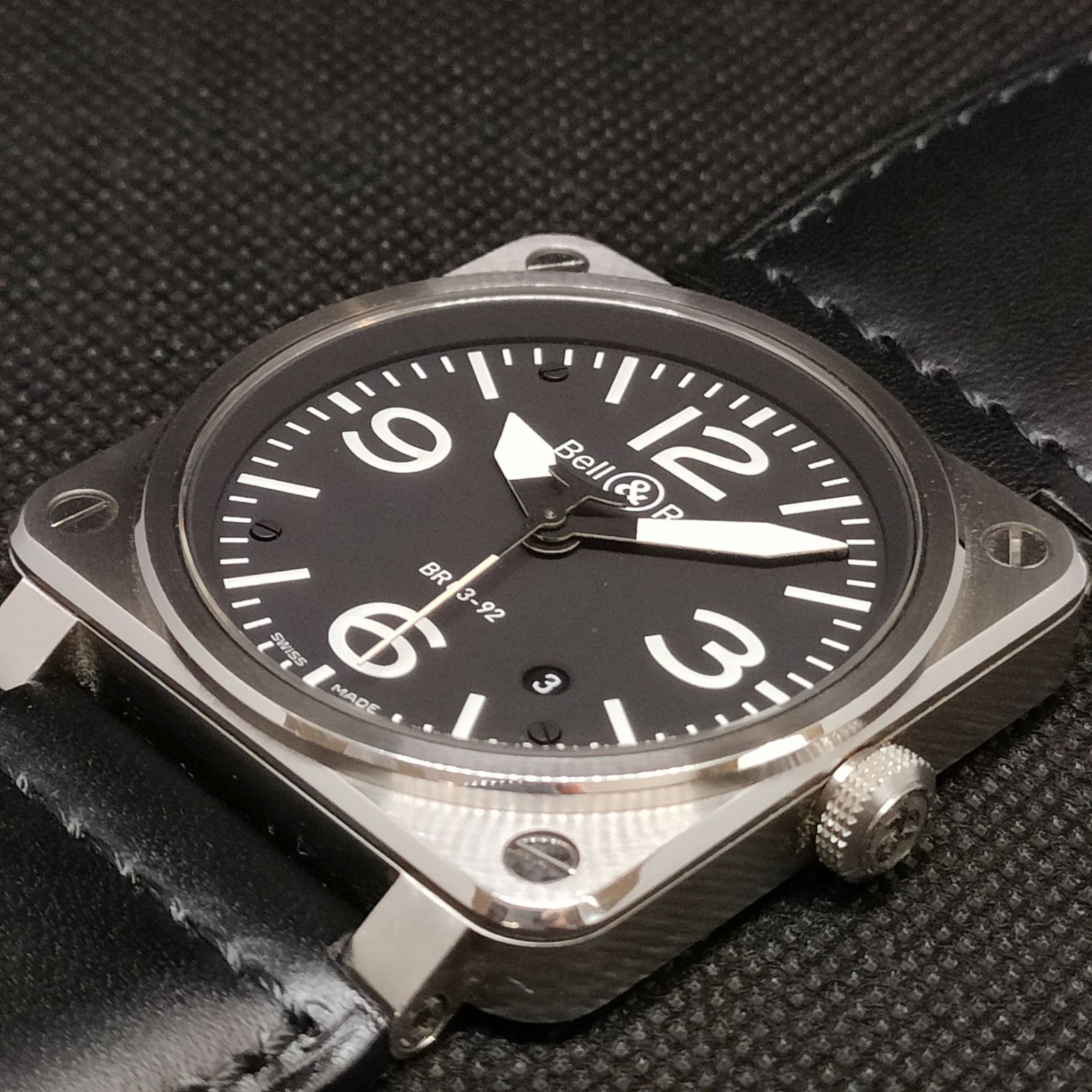 箱付・美品】腕時計 Bell&Ross ベル&ロス BR03-92 - メルカリ