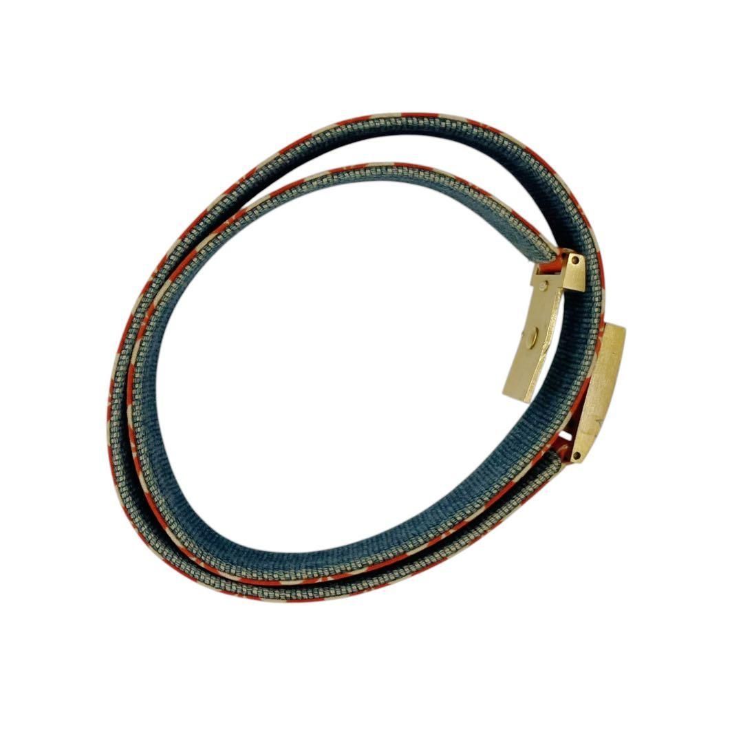 ⭐️良品⭐️ シャネル ココマーク ロゴ ベルト キャンバス レッド