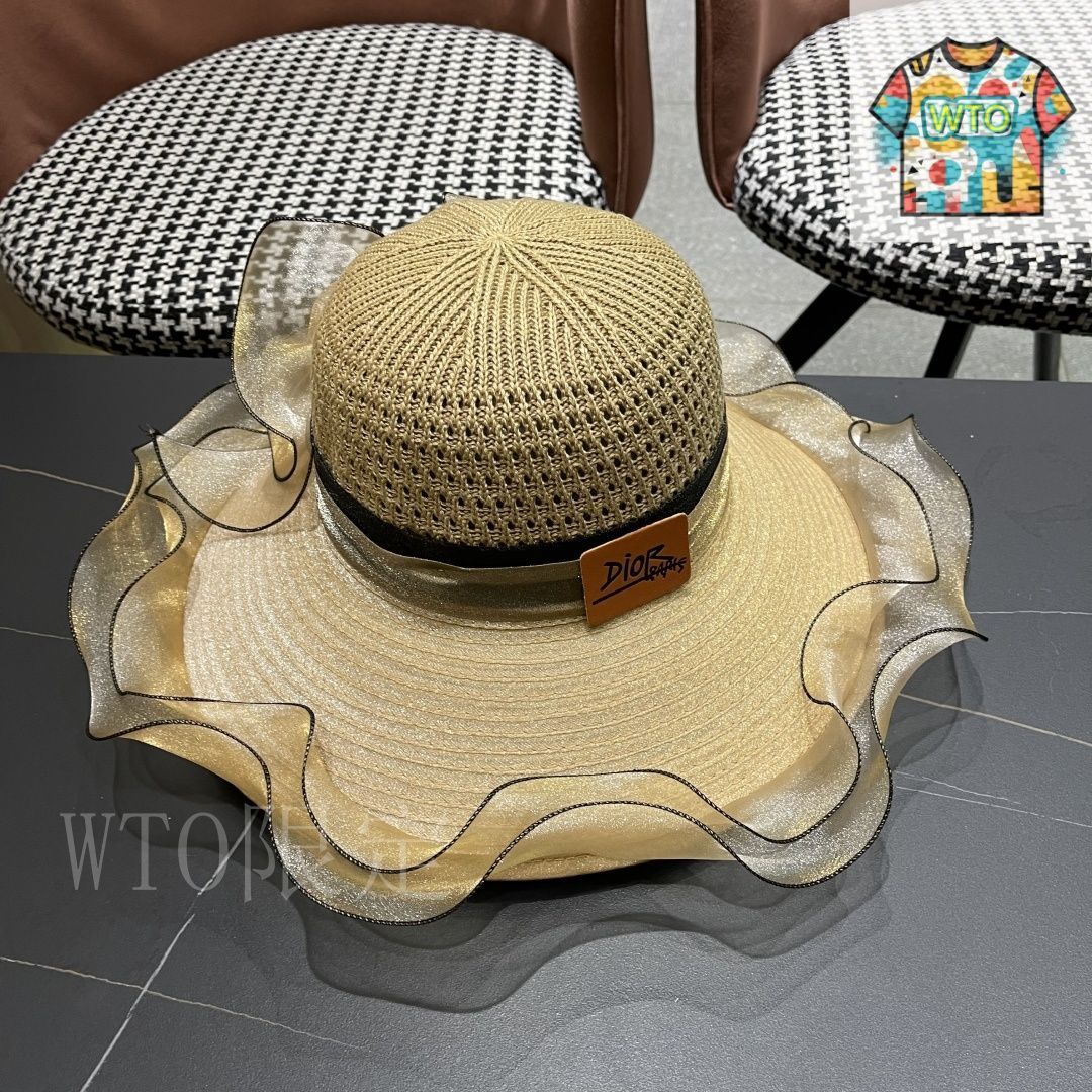 【日本未入荷☆】Dior D-Sunset ラージブリムハット ディオール DIOR】サンプロテクションハット 日除けハット01