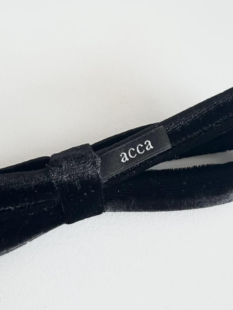 ☆acca アッカ ヘアバンド ベルベット JAL限定 イタリア製 送料