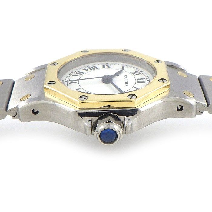 カルティエ Cartier 腕時計 サントスロンド MM W20037R3 アイボリー  