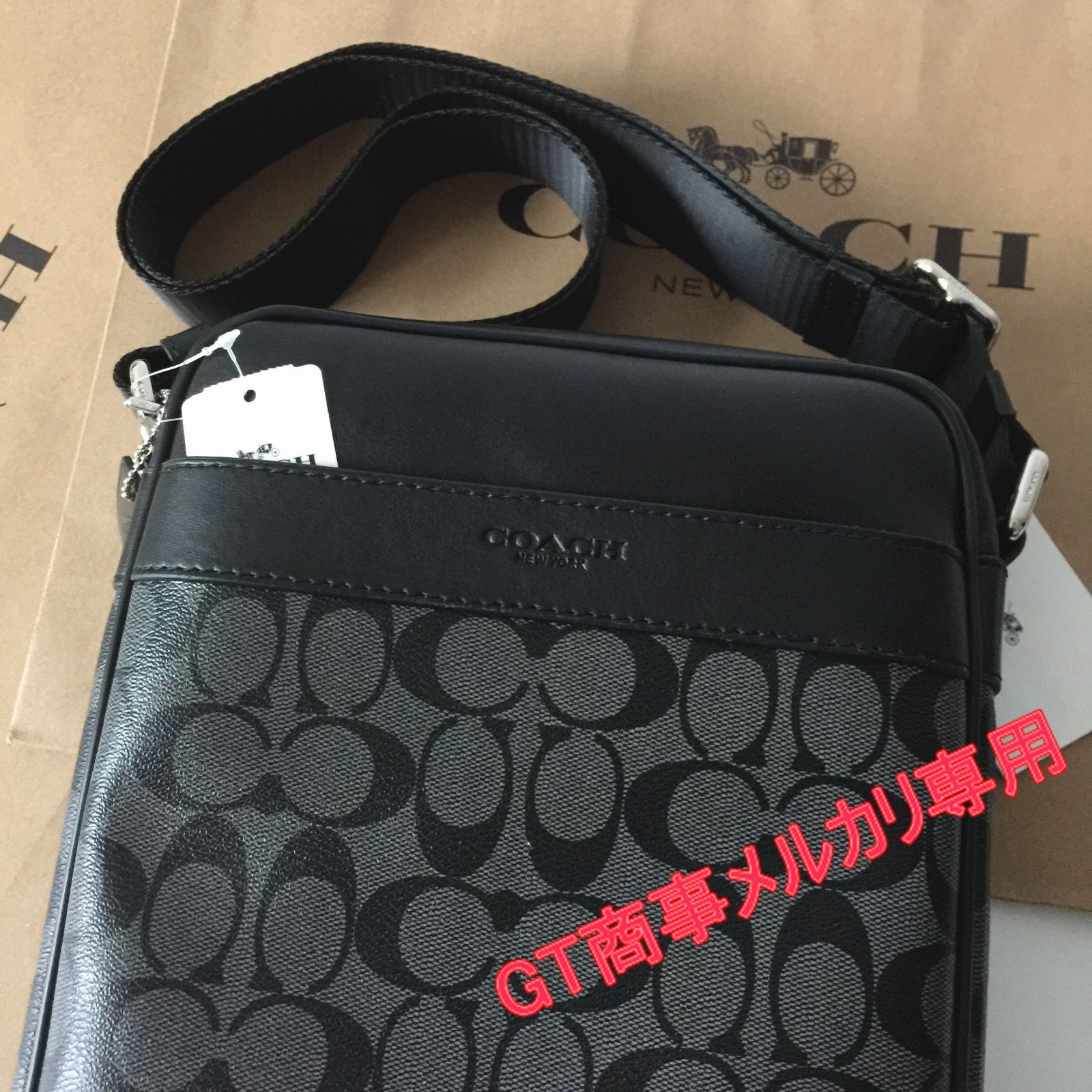 コーチアウトレット】COACHバッグ F54788 チャコール×ブラック 
