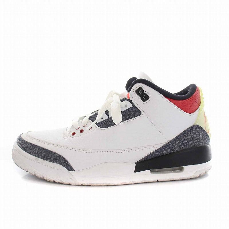 ナイキ エアジョーダン3 レトロ ファイヤーレッドデニム27cm
