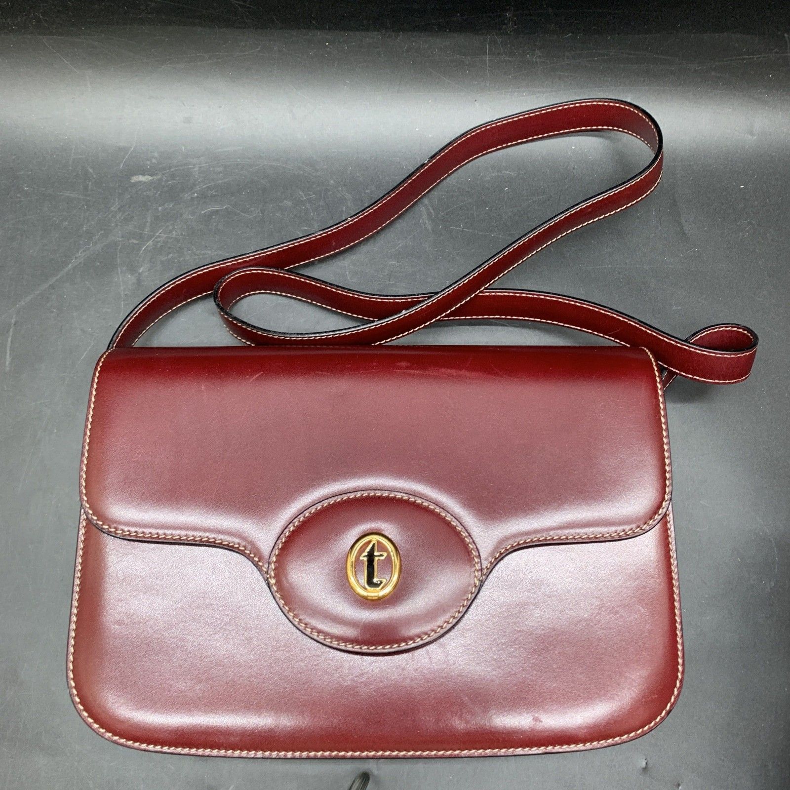 K348　ア・テストーニ a.testoni イタリア製 レディース ショルダーバッグ ハンドバッグ 高級レザー バッグ ワインレッド　バーガンディ赤系 K348 ア・テストーニ a.testoni イタリア製 レディース ショルダー
