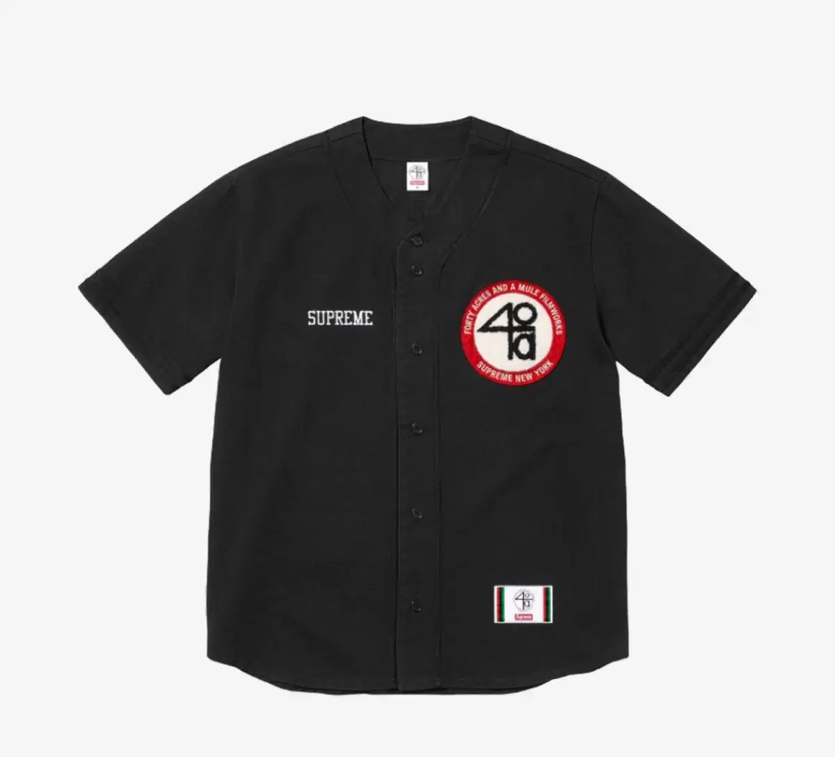 S Supreme シュプリーム 25SS 40 エアーズ ジャージ ブラック