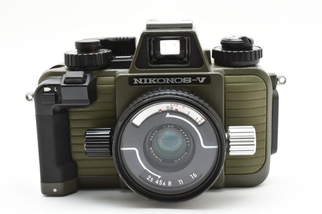 446 希少 Nikon ニコン NIKONOS-V モスグリーン 水中カメラ フィルム