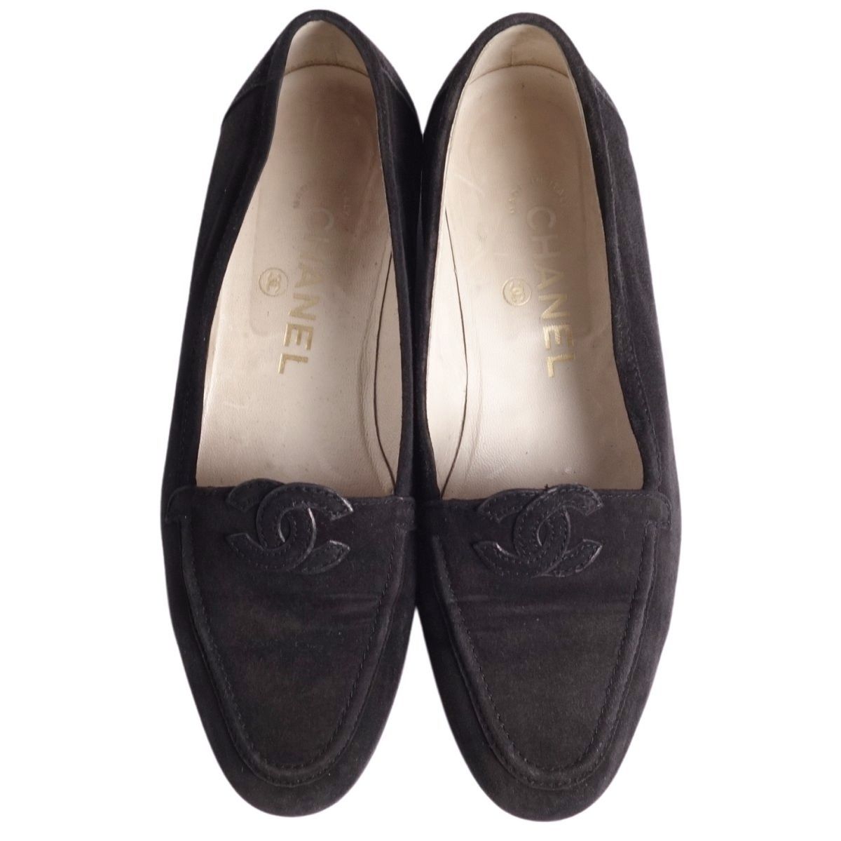 CHANEL シャネル ローファー レザー ココマーク35 ターンロック