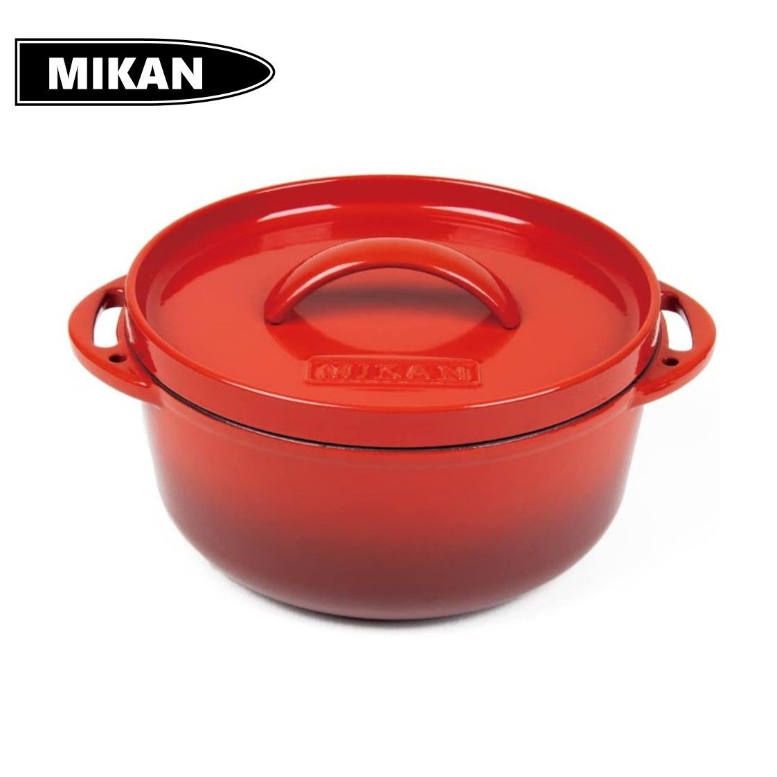 MIKAN ミカン ホーローダッチオーブン レッド