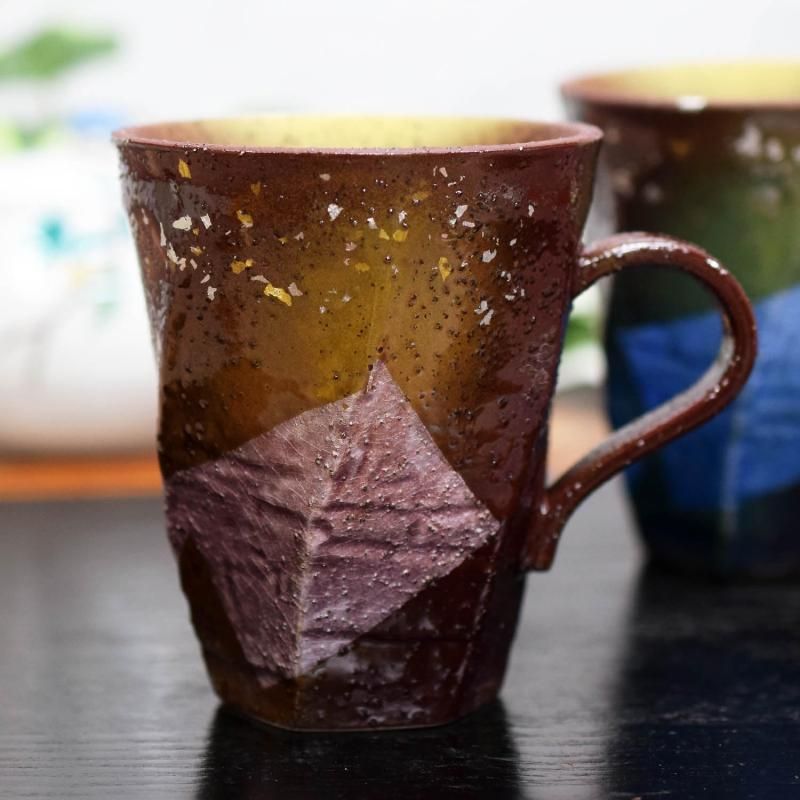 和座の蔵 おしゃれ マグカップ ペア セット 九谷焼 銀彩金銀